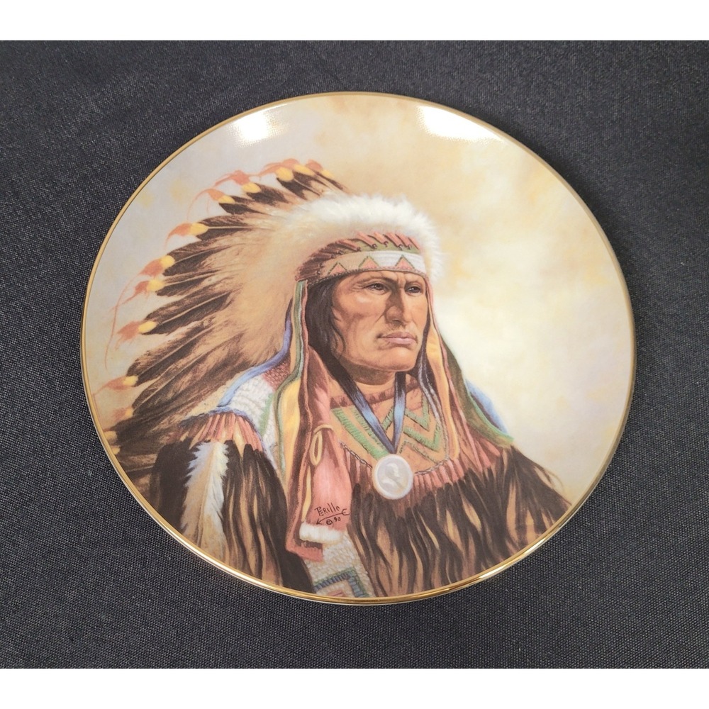 Vtg 1991 Artaffects Strength of the Sioux Gregory Perillo Collector Plate